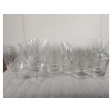 Vintage glass & crystal glasses