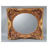 Vintage Rococo style composite frame mirror