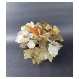 Vintage Chinese hardstone bonsai flower tree
