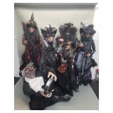 Group of Halloween decorations