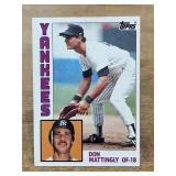 1984 Topps Don Mattingly rookie baseball card