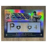 2010 Topps Ralph Kiner #17/99 signed bat card