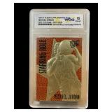 1996 Fleer Ultra Michael Jordan 23KT gold graded