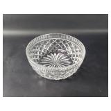 Waterford style crystal bowl unmarked