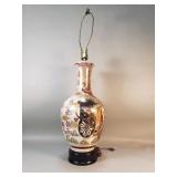 Japanese Satsuma ceramic table lamp
