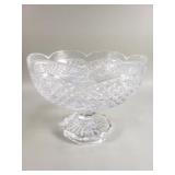 Signed crystal glass bowl