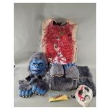 Box of Halloween costumes