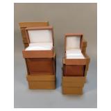 Group of empty ring boxes