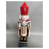 Deluxe hand painted wood nutcracker in original
