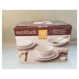 Over & Back 16 piece dinnerware set