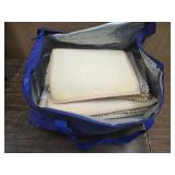 Large tote bag with bath mats / throws