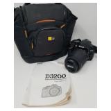 Nikon D3200 with Nikkor 55-200mm zoom lens