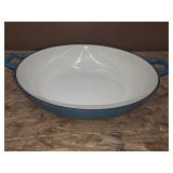 12' Enameled Cast Iron Round Casserole Dish