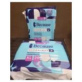2 Packs of Because Overnight Absorbency Pull Ups