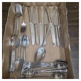 43 Piece Matching Stainless Steel Flatware