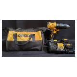 DeWalt cordless drill driver with accessories in