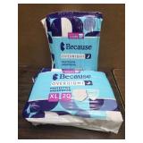2 Packs of Because Overnight Absorbency Pull Ups
