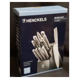 Henckles modernist 13-piece knife block set in