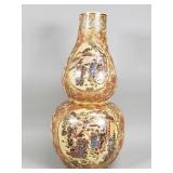 Satsuma style porcelain gourd/vase