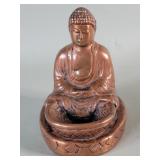 Vintage copper clad Buddha incense burner