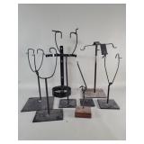 Group of metal stands