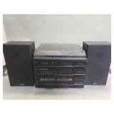 Vintage Sanyo GXT 828U stereo music system with