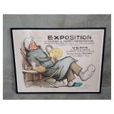 Vintage Francisque Poulbot lithograph poster