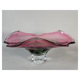 Hand blown glass center bowl