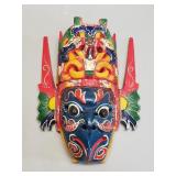 Vintage hand painted Indonesian wall mask