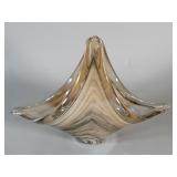 Hand blown studio art glass bowl