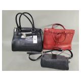 Group of women's handbags