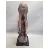 Hand carved wood 'Rice God' tribal figure