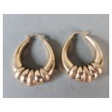 Pair of 14k gold earrings