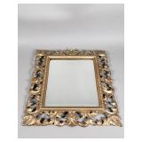 Vintage cast iron gilt mirror
