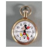 1070's Bradley Mickey Mouse wind-up pocket watch