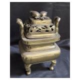 Vintage Chinese brass incense burner