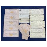 Lot of antique checks