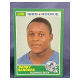 1989 Score Barry Sanders rookie football card