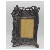 Vintage Art Nouveau-style cast iron picture
