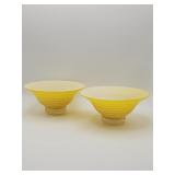 Pair of vintage Mid-century Modern hand-blown