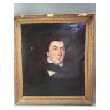 Antique oil on canvas portrait of Robert Roose