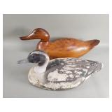 Pair of vintage duck decoys