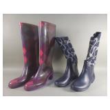 Emilio Pucci and Coach rain boots size 39 and 8m