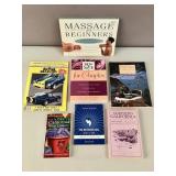 Lot of miscellaneous books ï¿½ massage,