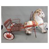Vintage Mobo pony express child pedal ride on toy