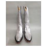 Back At The Ranch silver metallic women's cowboy