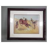 Frederic Remington print 'Turn Him Loose Bill'