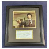 Framed Rare Charles Bronson signed check