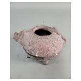 Pre columbian style terracotta figural vessel