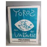 Vintage Pablo Picasso lithograph of 'Toros en